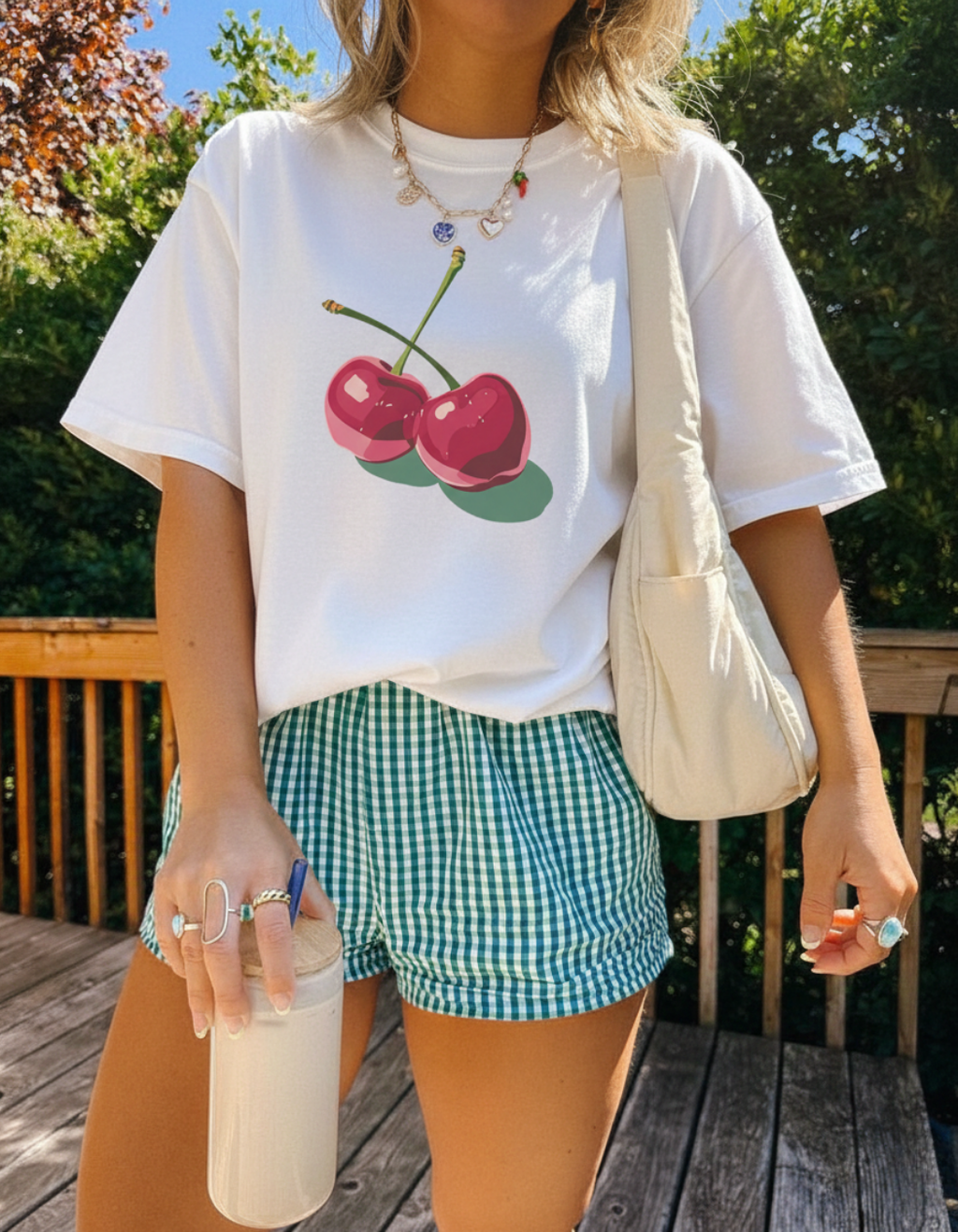 CHERRY DELI OVERSIZED T-SHIRT