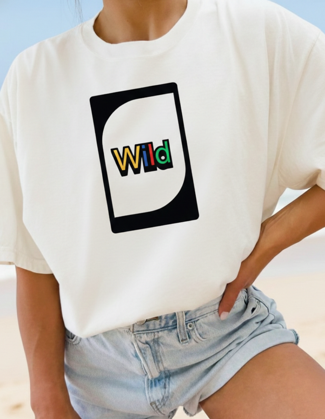 WILD CARD OVERSIZED T-SHIRT