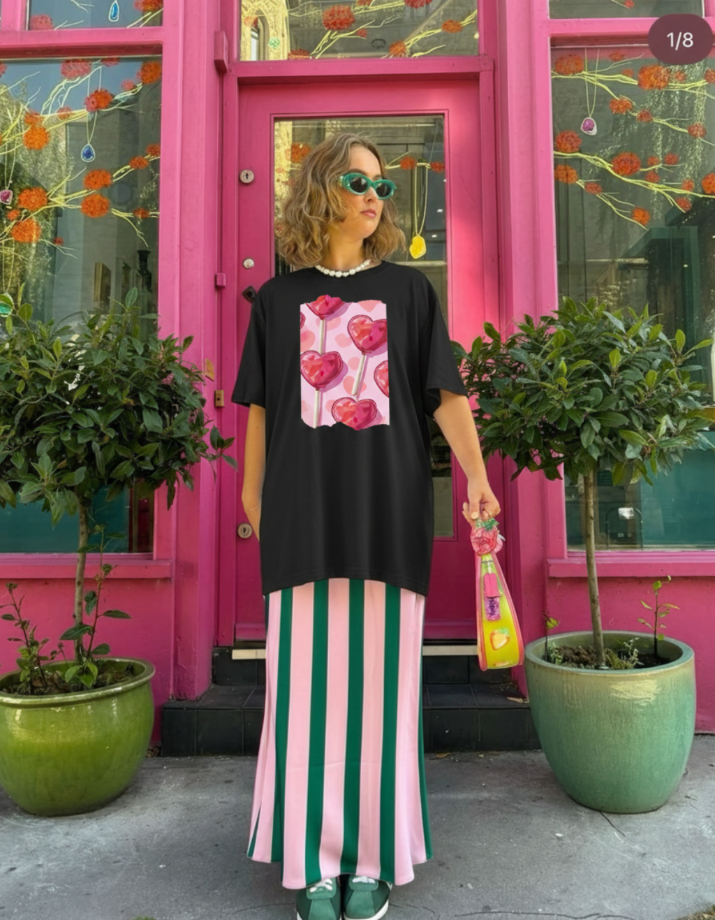 HEART LOLLIS OVERSIZED T-SHIRT