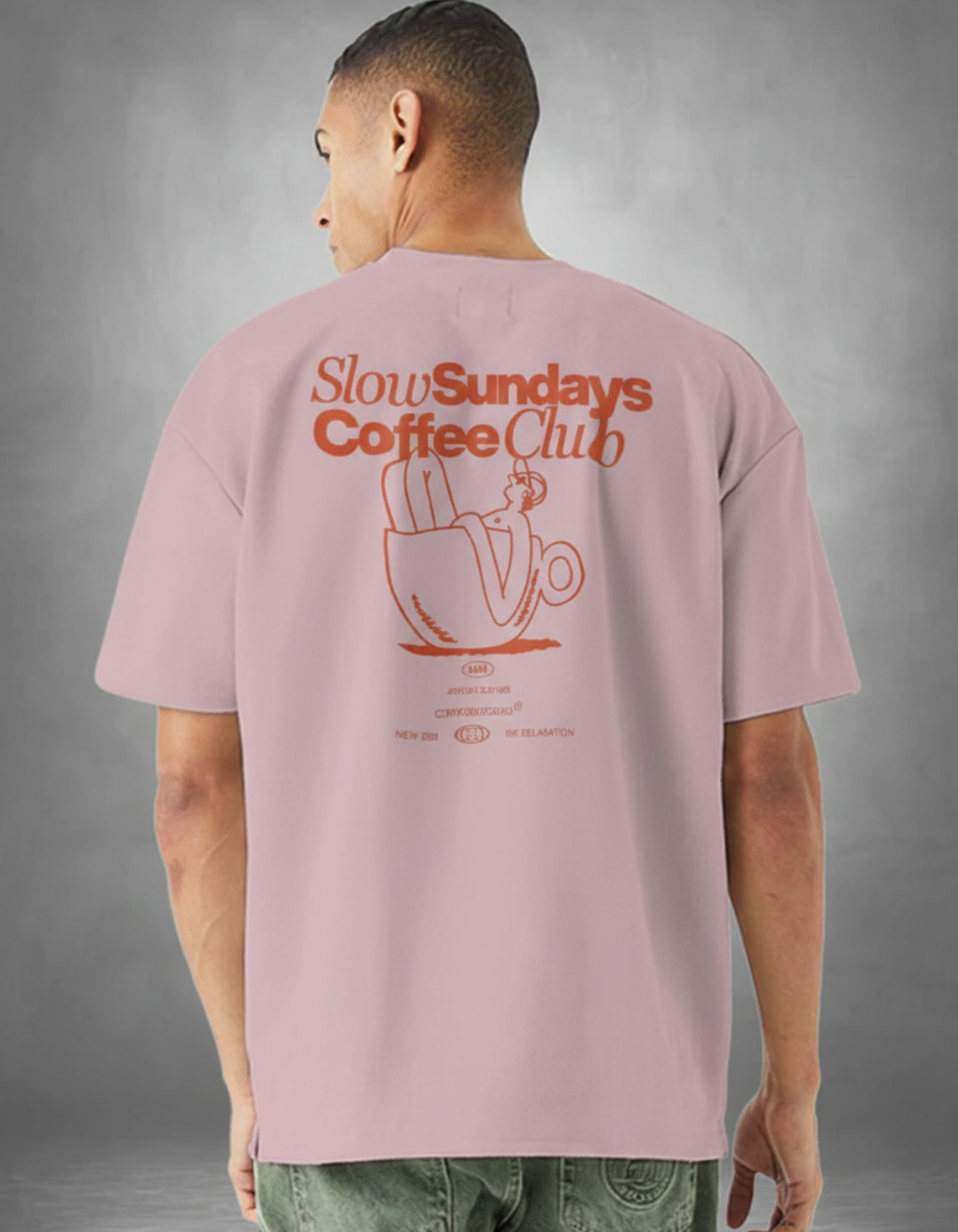 SLOW SUNDAYS COFFEE CLUB OVERSIZED T-SHIRT