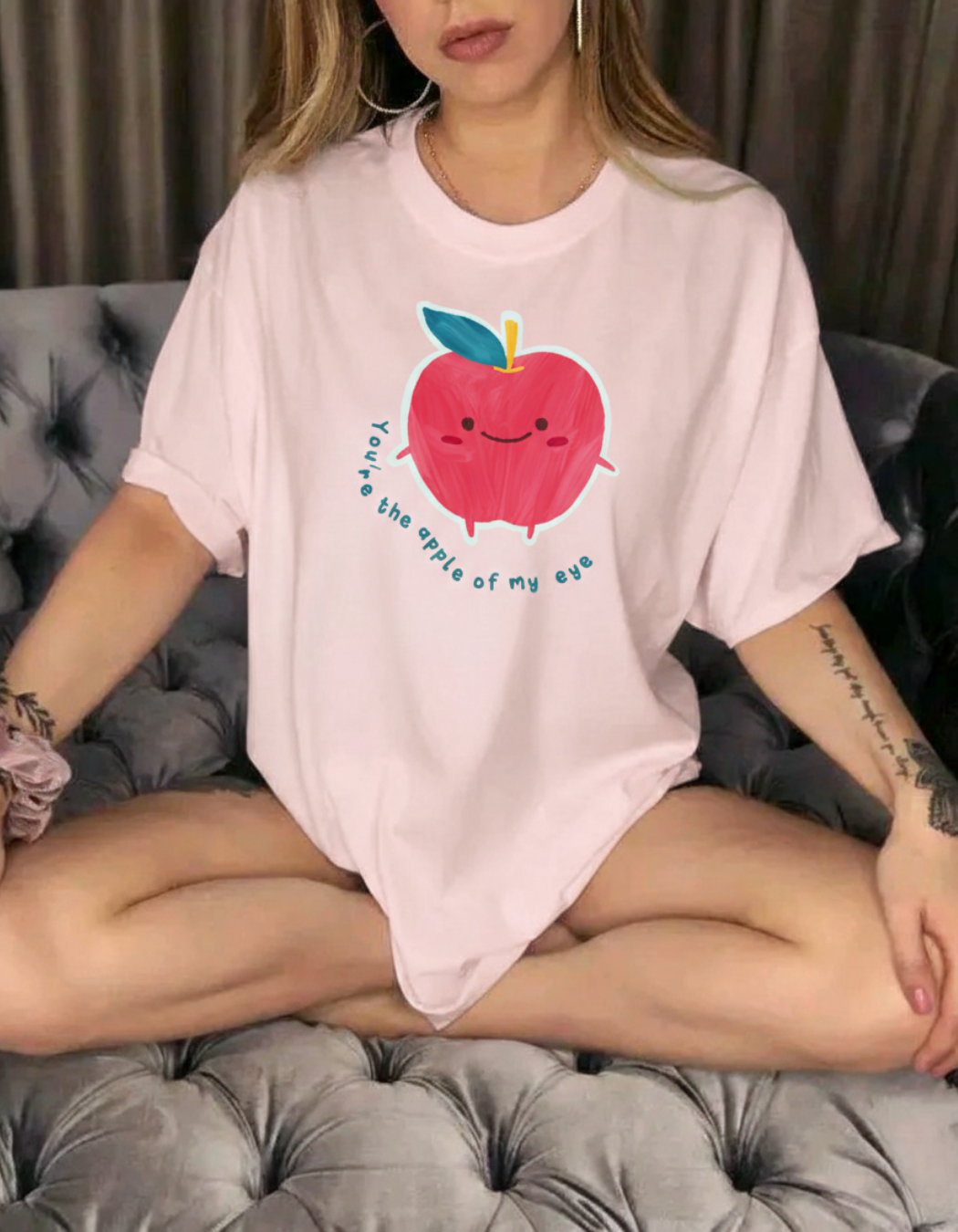 APPLE OF MY EYE OVERSIZED T-SHIRT