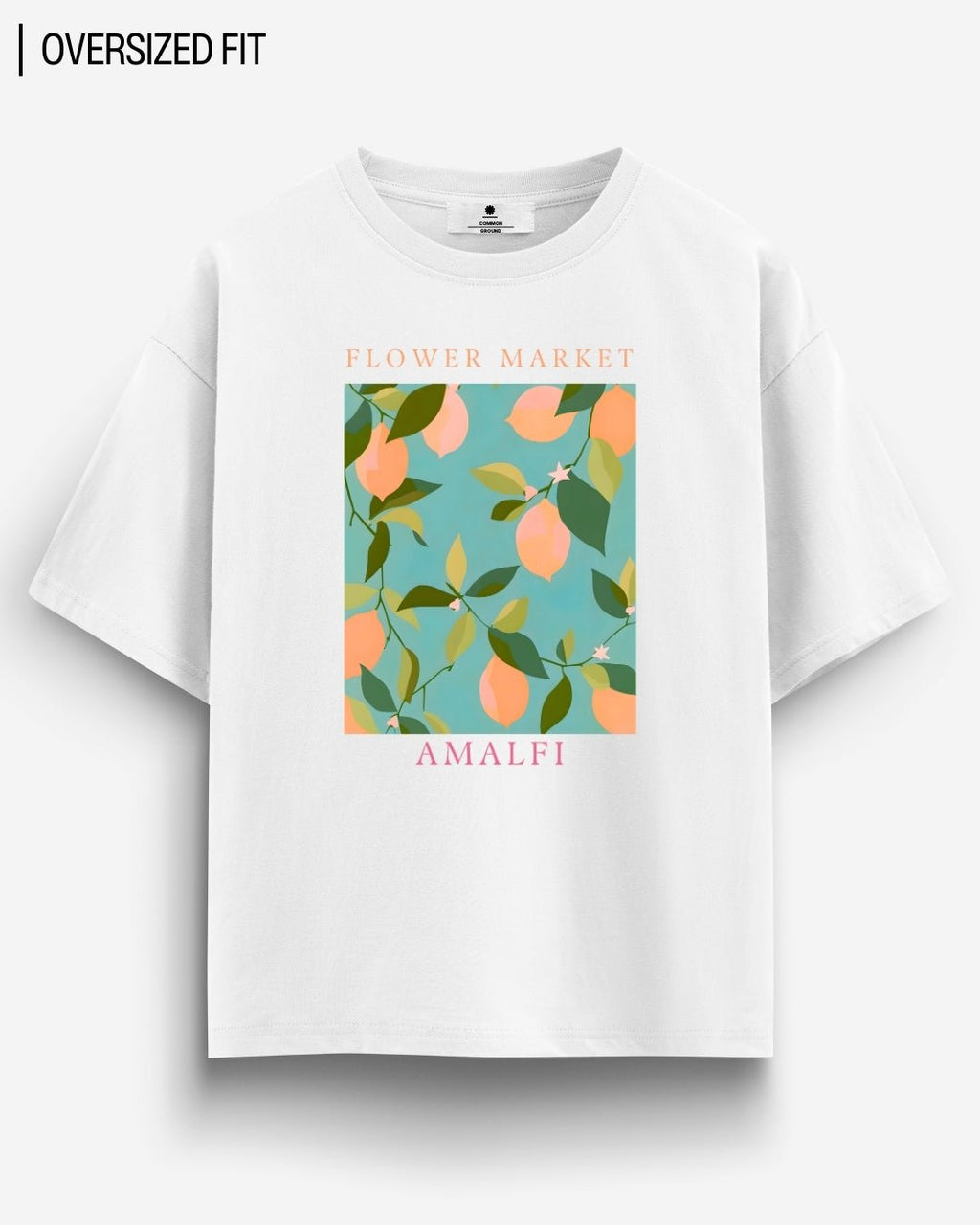 AMALFI FLOWER MARKET OVERSIZED T-SHIRT