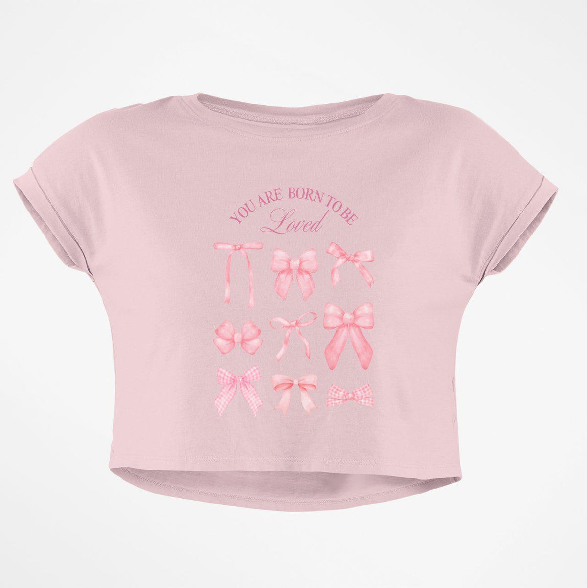 BORN TO BE LOVED CROP TOP