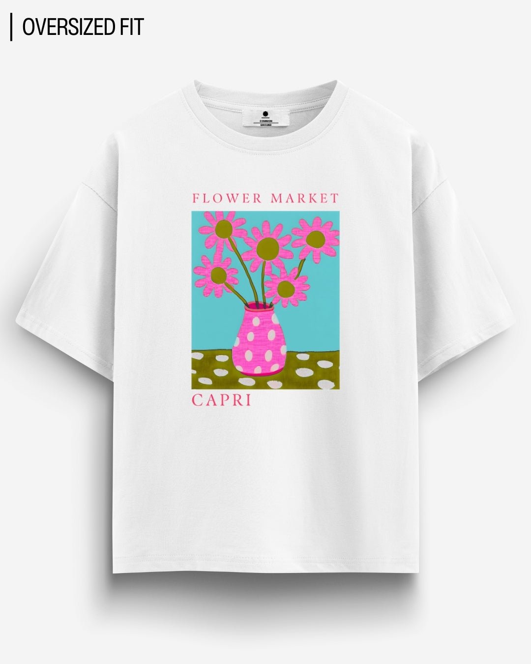 CAPRI FLOWER MARKET OVERSIZED T-SHIRT