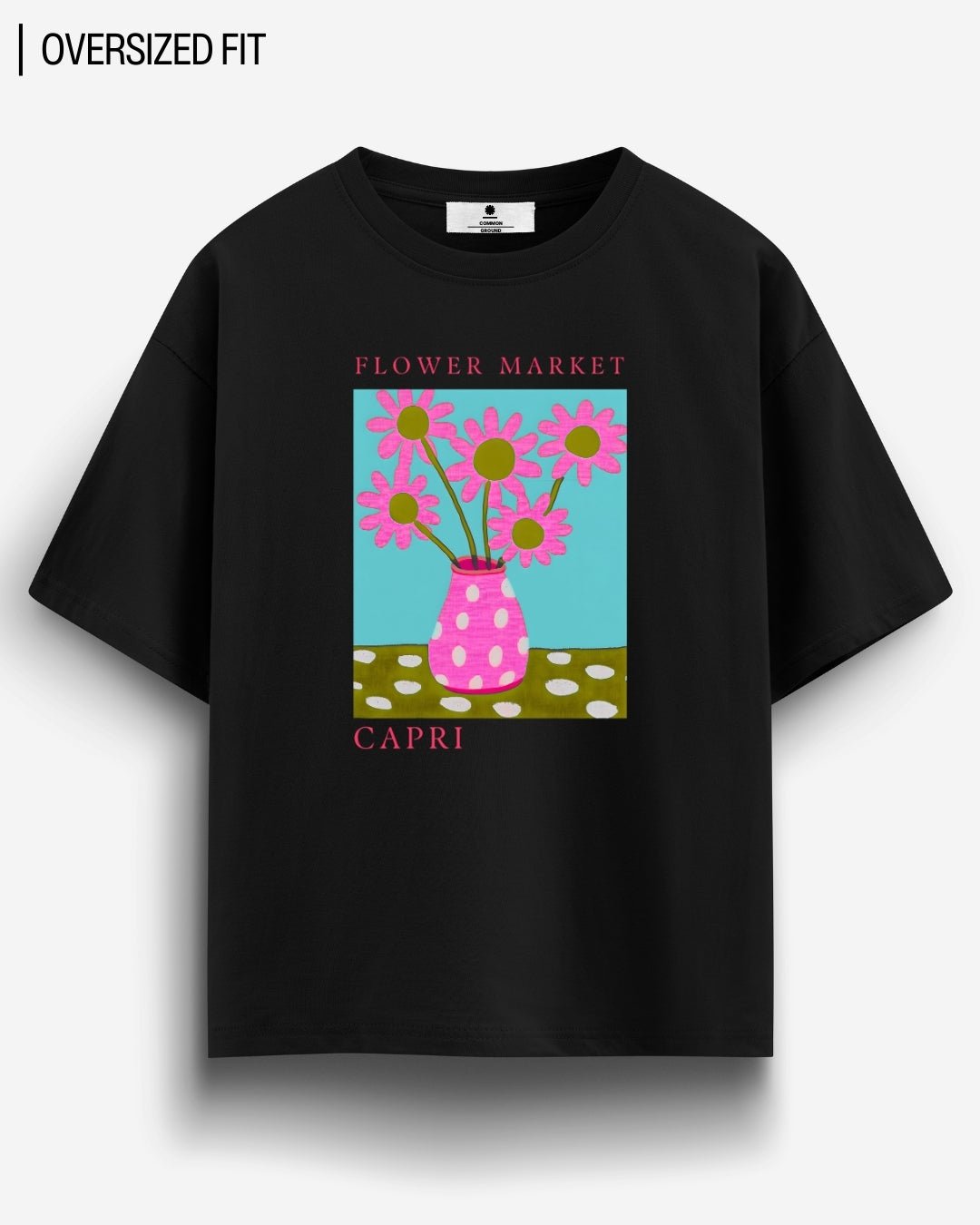CAPRI FLOWER MARKET OVERSIZED T-SHIRT
