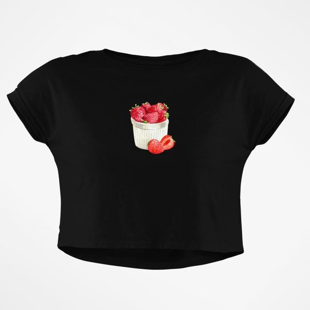 FRESH STRAWBERRIES CROP TOP