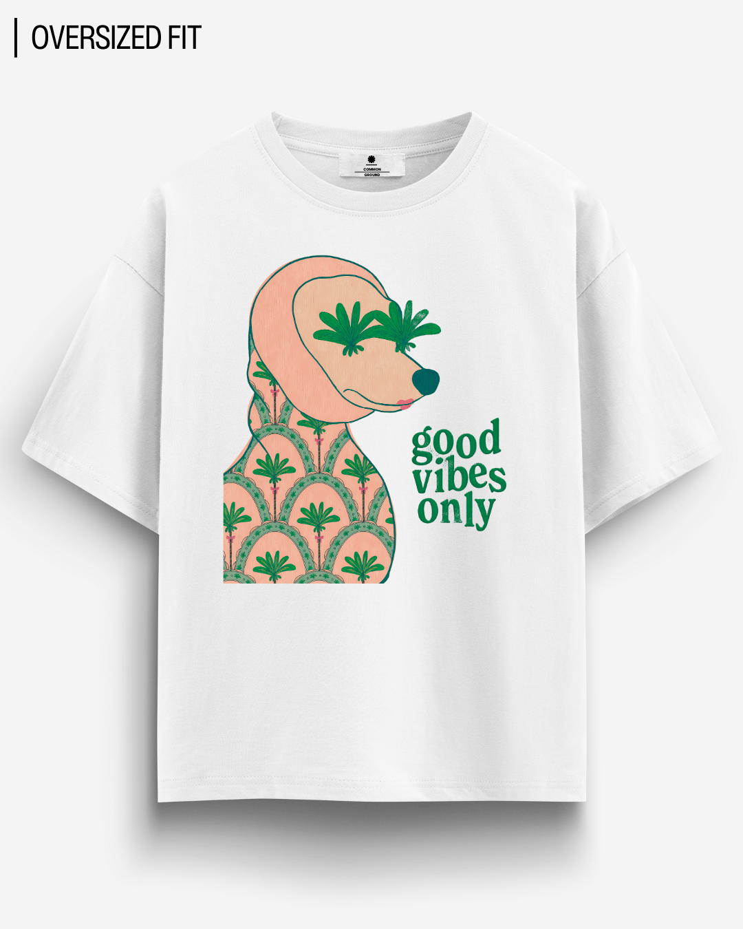 GOOD VIBES ONLY OVERSIZED T-SHIRT