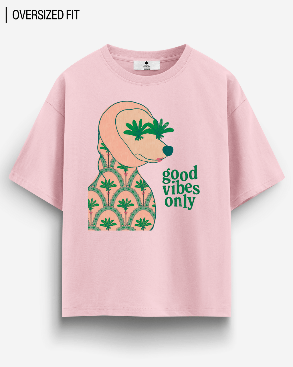 GOOD VIBES ONLY OVERSIZED T-SHIRT