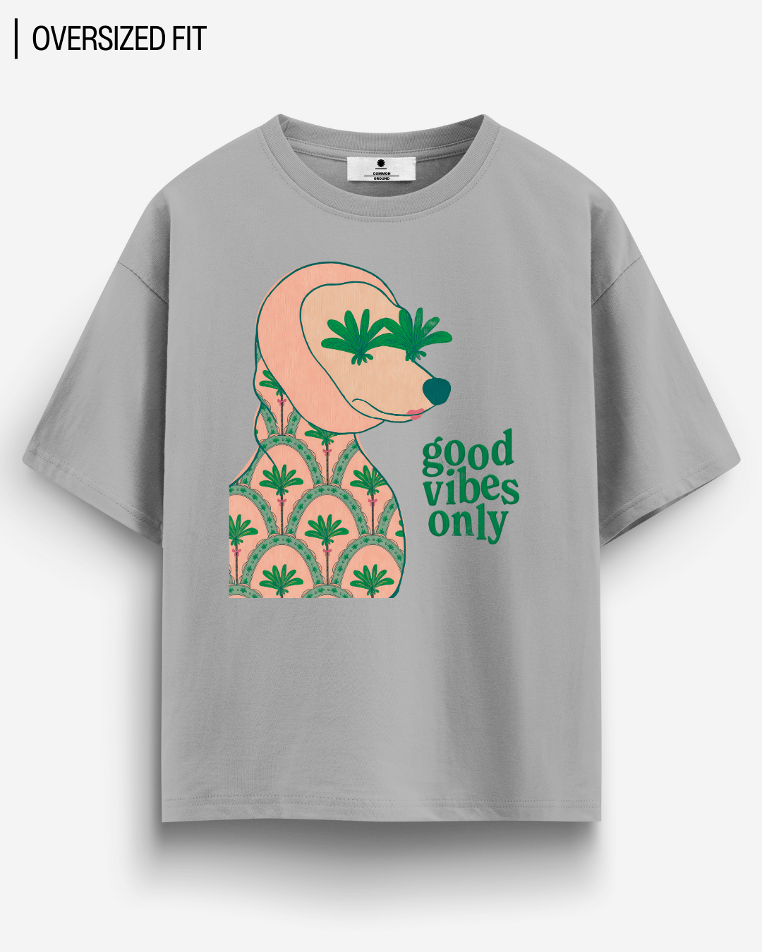 GOOD VIBES ONLY OVERSIZED T-SHIRT