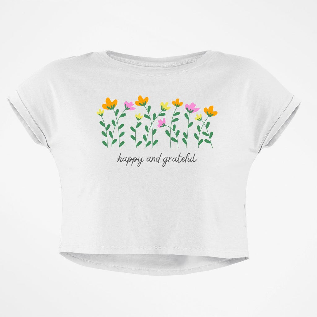 HAPPY AND GRATEFUL CROP TOP