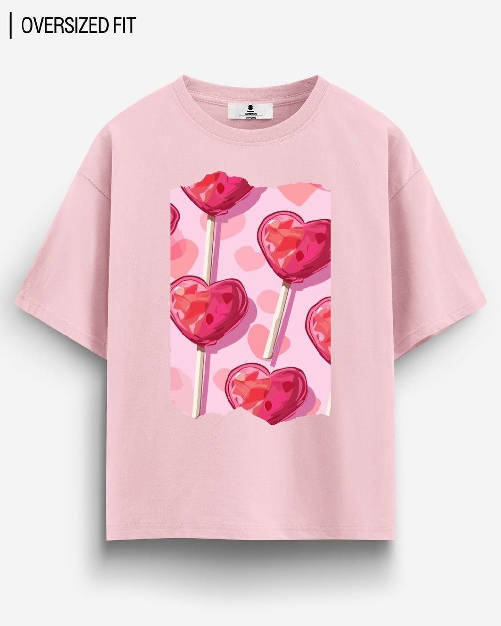 HEART LOLLIS OVERSIZED T-SHIRT