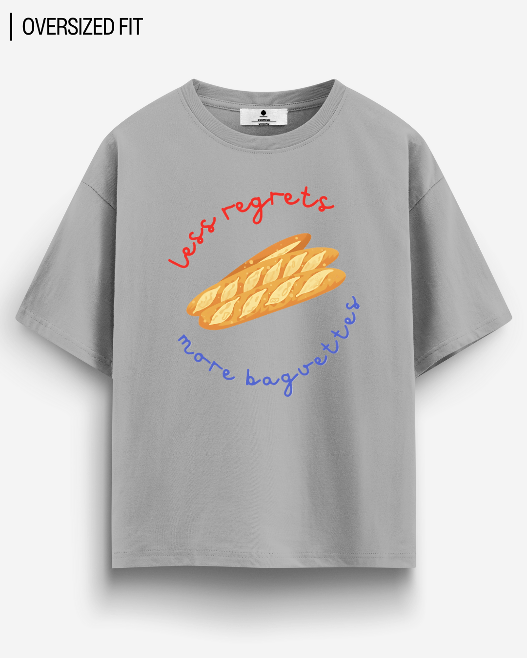 LESS REGRETS OVERSIZED T-SHIRT