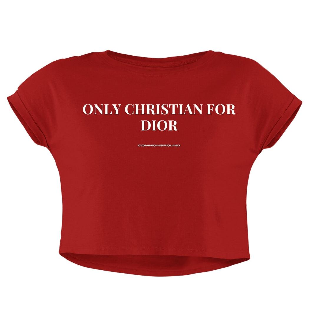 ONLY CHRISTIAN FOR DIOR CROP TOP