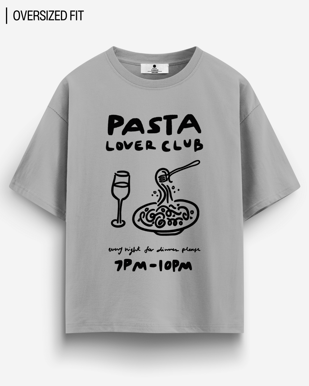 PASTA LOVER CLUB OVERSIZED T-SHIRT