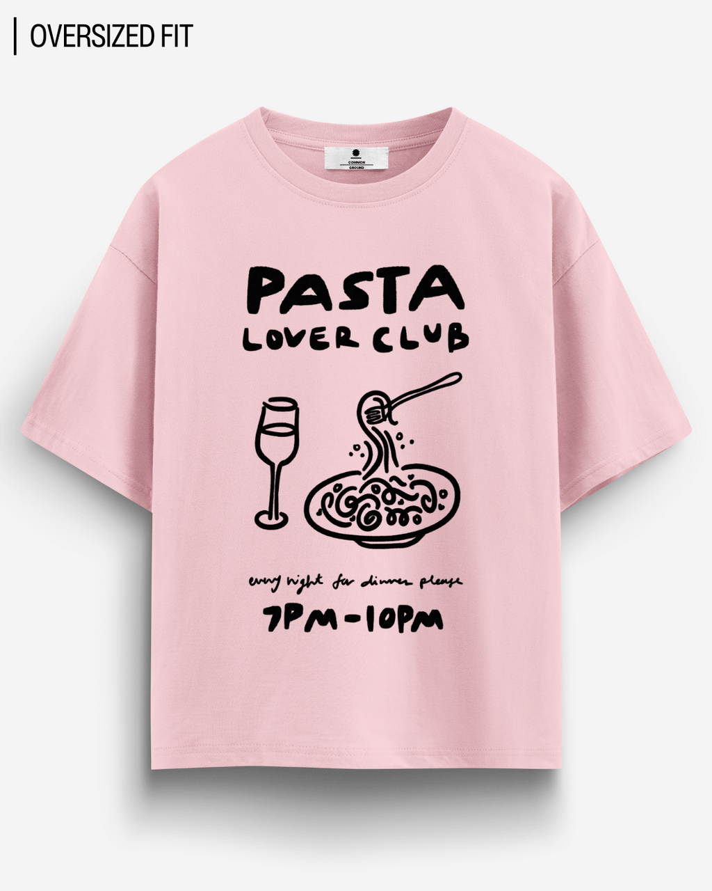 PASTA LOVER CLUB OVERSIZED T-SHIRT