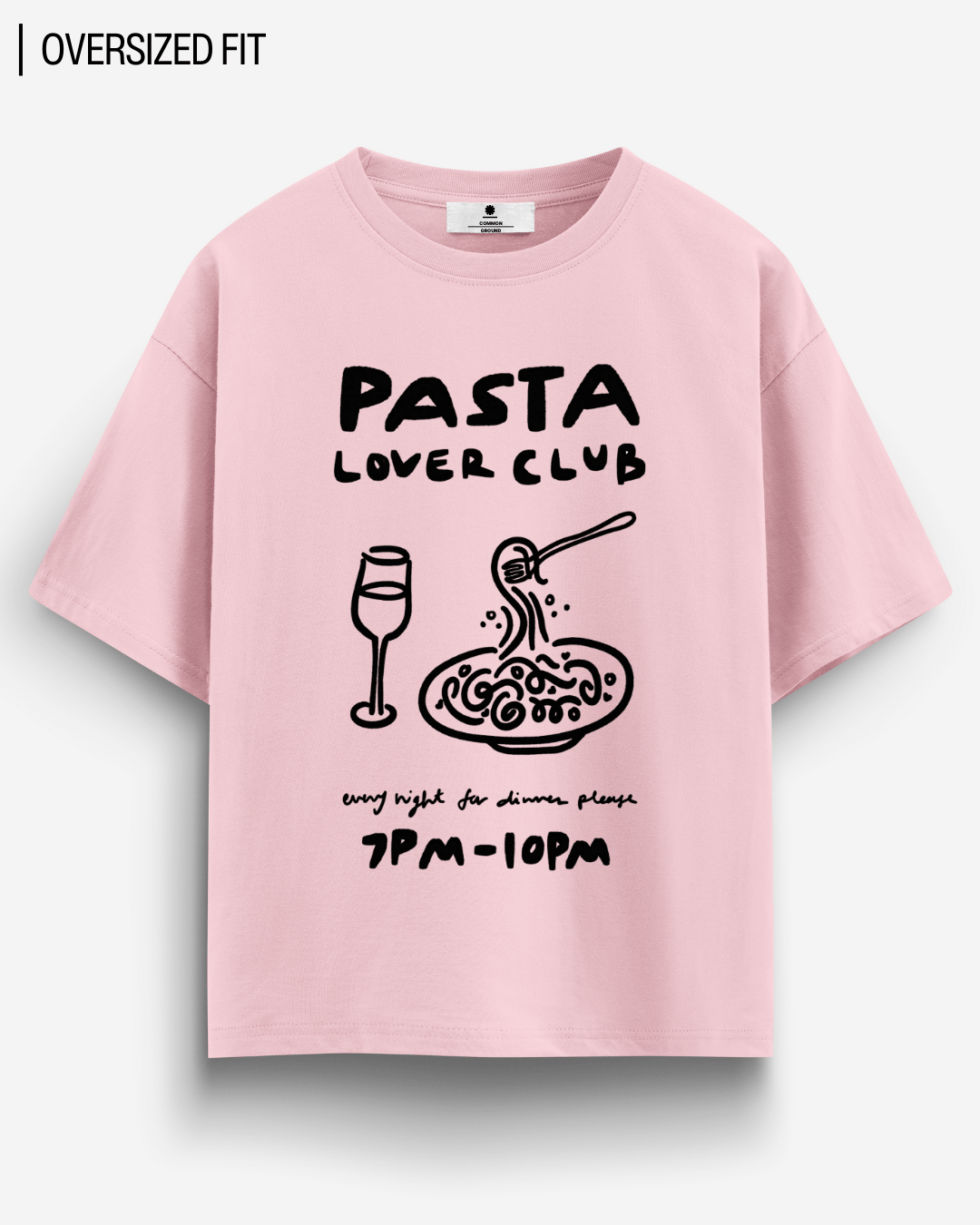 PASTA LOVER CLUB OVERSIZED T-SHIRT