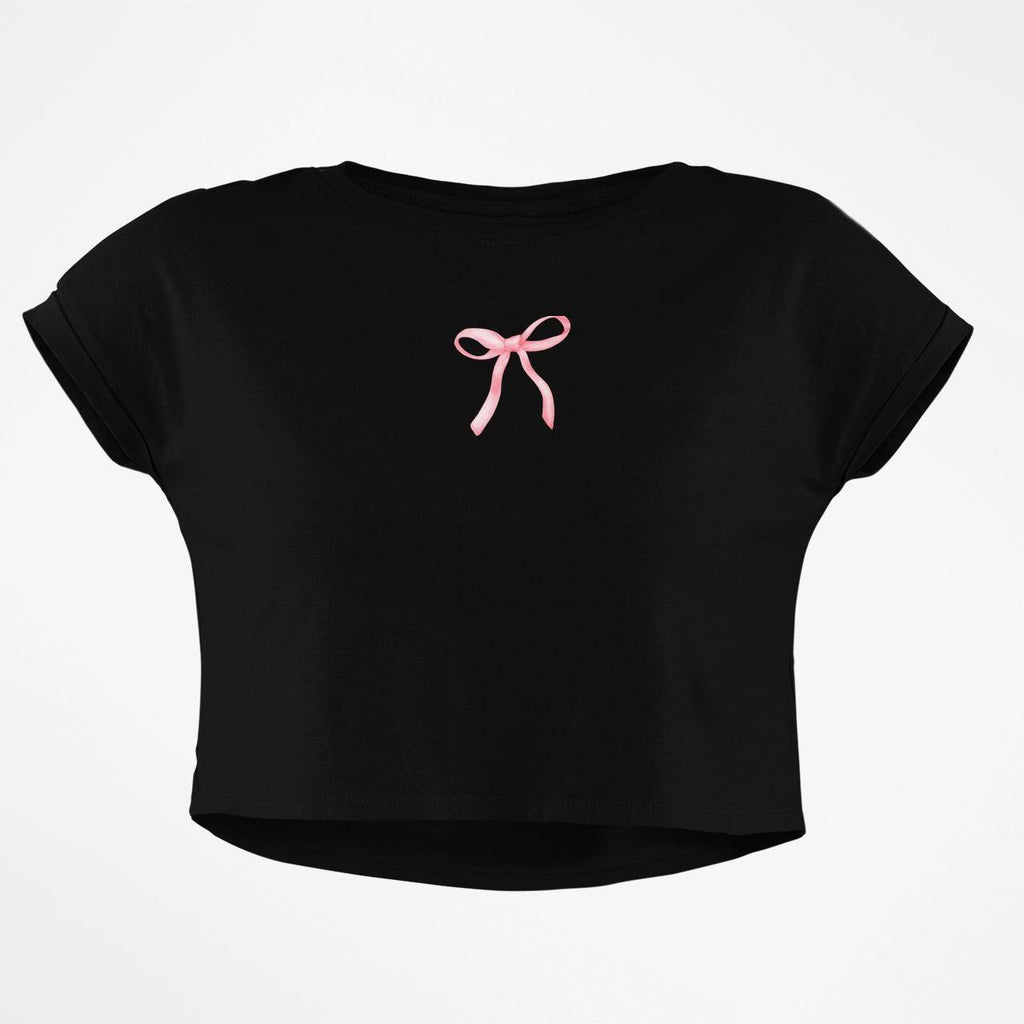 PINK BOW CROP TOP