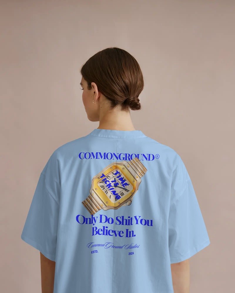 TIME IS TICKING OVERSIZED T-SHIRT