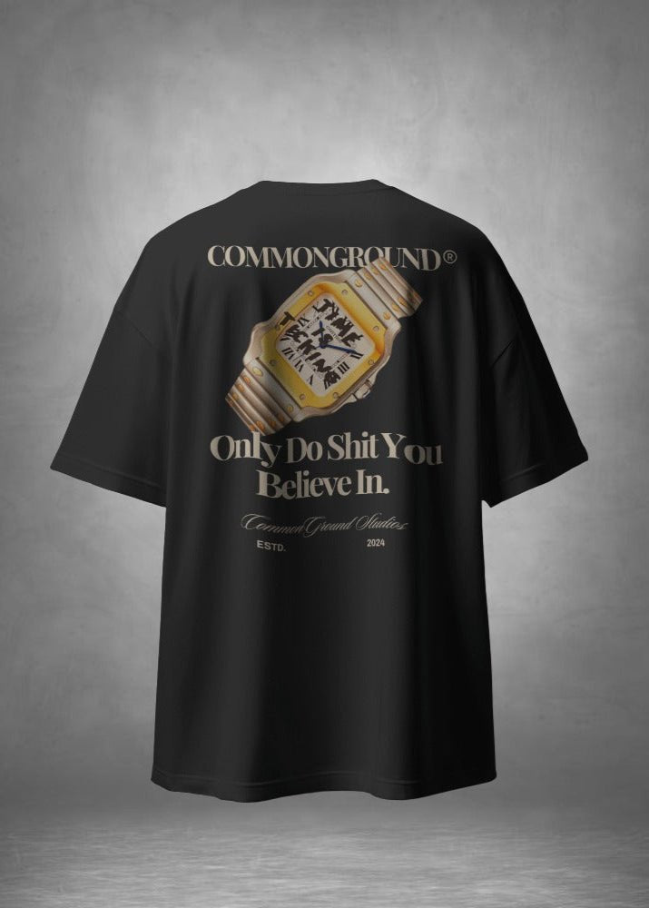 TIME IS TICKING OVERSIZED T-SHIRT